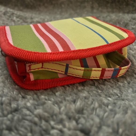 Striped Cosmetic Bag w/Handle - Picture 2 of 6
